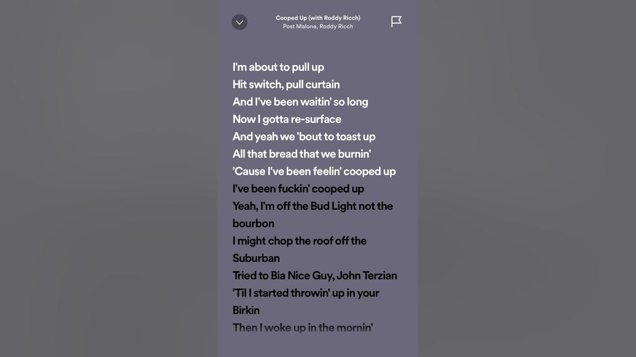 Post Malone & Roddy Ricch - Cooped Up #hits #spotifylyrics #tiktok #trending #viralhits #postmalone Post Malone & Roddy Ricch - Cooped Up #hits #spotifylyrics #tiktok #trending #viralhits #postmalone