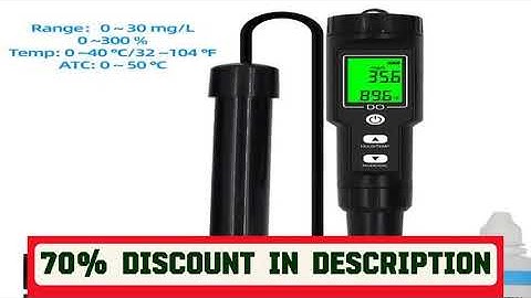 A must-have product! DO9100 Digital Dissolved Oxygen Meter 0.0-30.0 Mg/L Waterproof ATC 0.0-300.0%