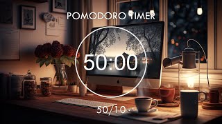 3-Hour Study With Me ★︎ Pomodoro Timer 50/10 ★︎ A Peaceful Evening with Bird Sounds ★︎ Focus Station