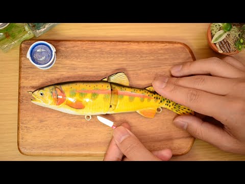 Golden trout SUSHI made by amateurs -Stopmotion cooking Miniature ASMR