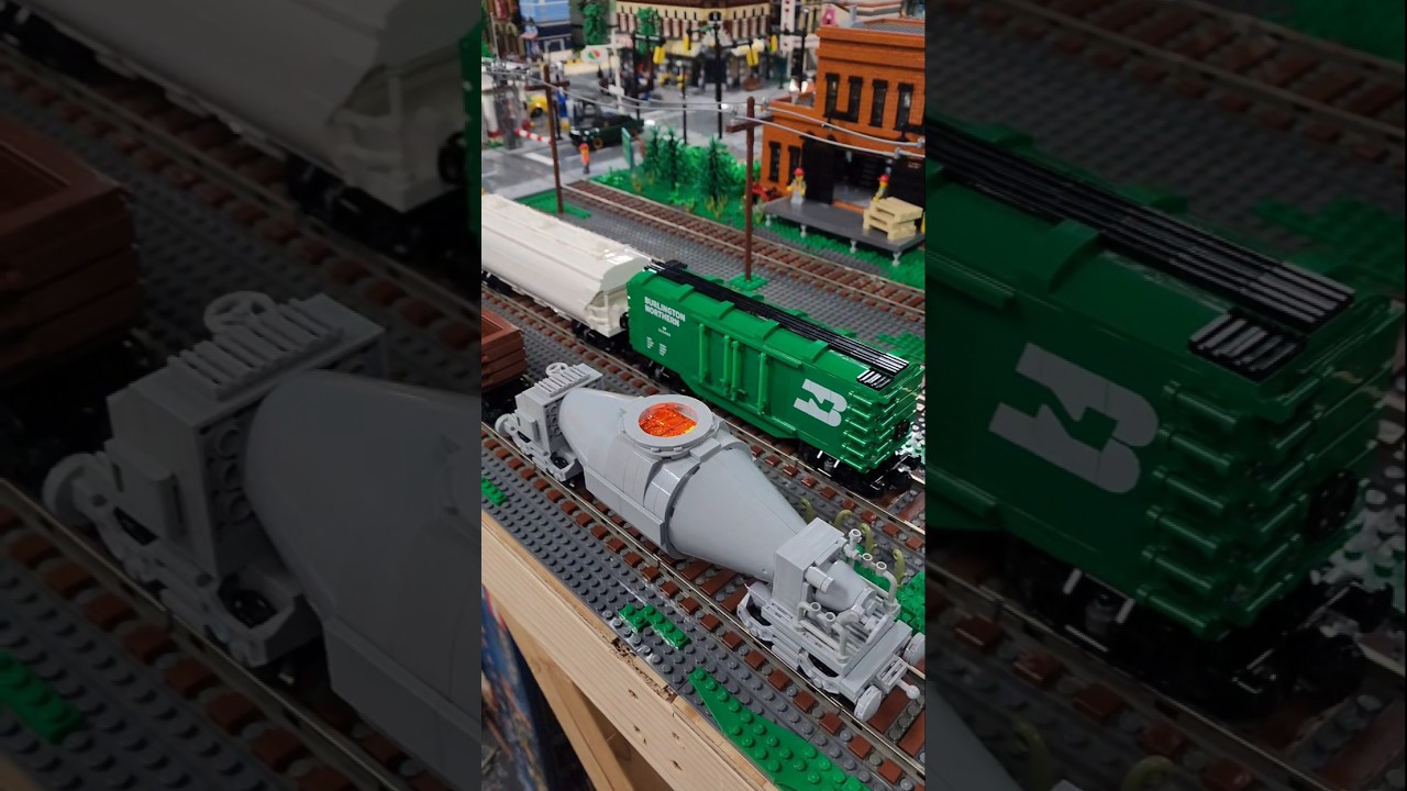 Lego Steel Mill Torpedo / Bottle Car Train Moc 