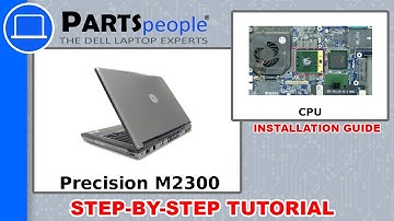 Dell Precision M2300 (PP18L) CPU How-To Video Tutorial