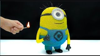 MINION from MATCHES. Chain Reaction. DIY Minion from Matches. by 100% 22,989 views 4 years ago 4 minutes, 20 seconds