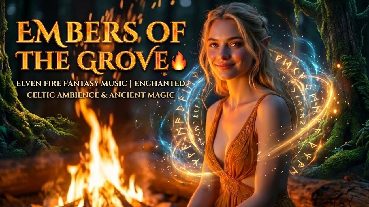 Embers of the Grove 🔥 Elven Fire Fantasy Music | Enchanted Celtic Ambience & Ancient Magic