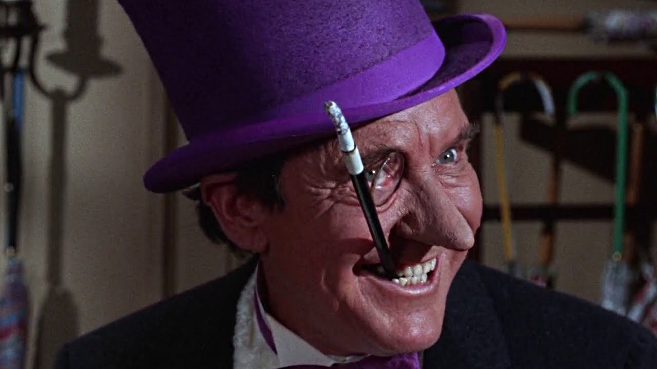 burgess meredith penguin, burgess meredith batman, 60s batman penguin, peng...