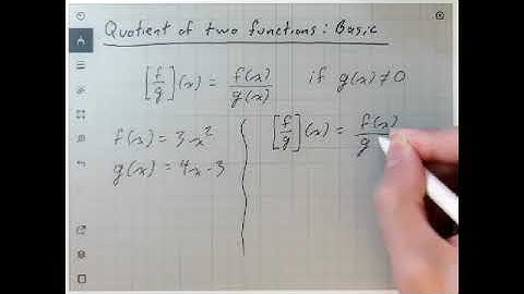 Quotient of two functions: Basic