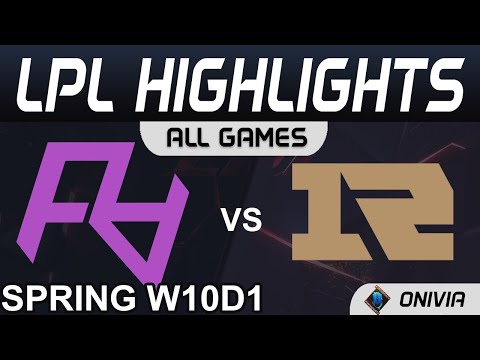 RA vs RNG Highlights ALL GAMES LPL Spring Season 2021 W10D1 Rare Atom vs Royal Never Give Up
