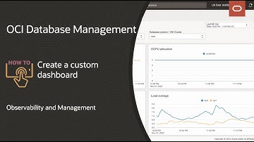 OCI Database Management: How to create a custom dashboard