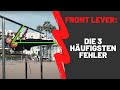 FRONT LEVER: 3 häufigsten Fehler