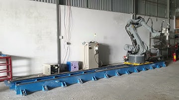 CKD test - Yaskawa Motoman ES165D NX100 ARM robot CNC demo test #5