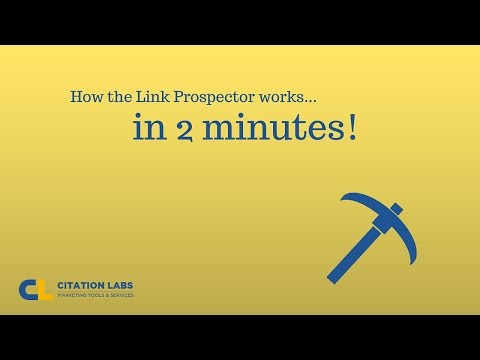 How The Link Prospector Works in 2 Minutes!