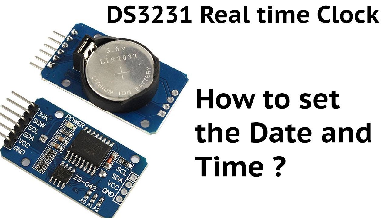 How to set DS3231 Real time clock module for Arduino