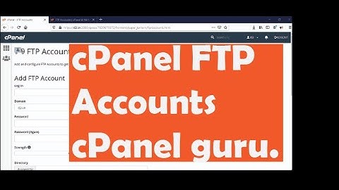 cPanel Ftp Accounts in Hindi | cpanel tutorials in hindi