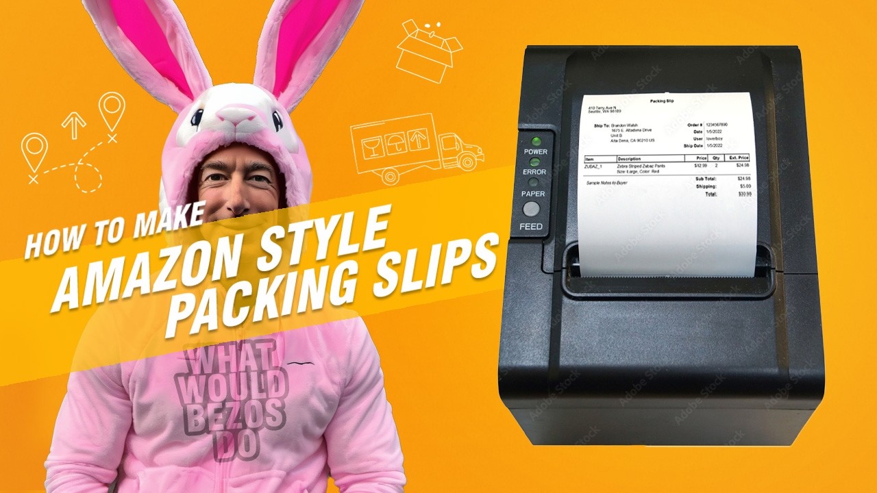 How to Make Amazon Style Packing Slips without a POS - YouTube