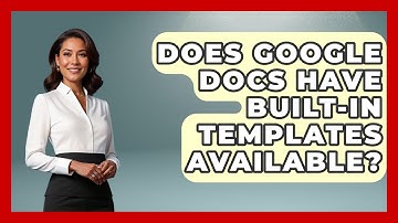 Does Google Docs Have Built-In Templates Available? | Docs and Sheets Pro News