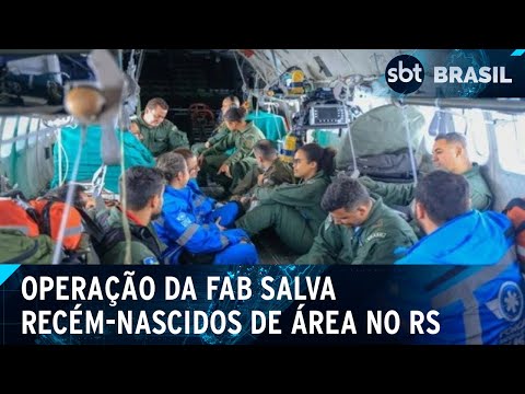 Video fab-transporta-tres-recem-nascidos-e-dois-adultos-em-uti-aerea-no-rs-sbt-brasil-20-05-24