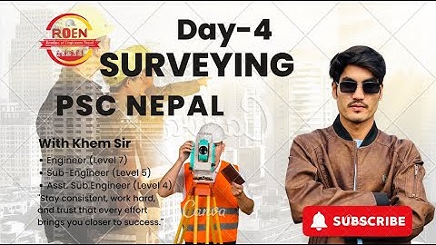 Surveying Day 4 (season-4) for engineer, sub engineer & asst.sub engineer by khem sir