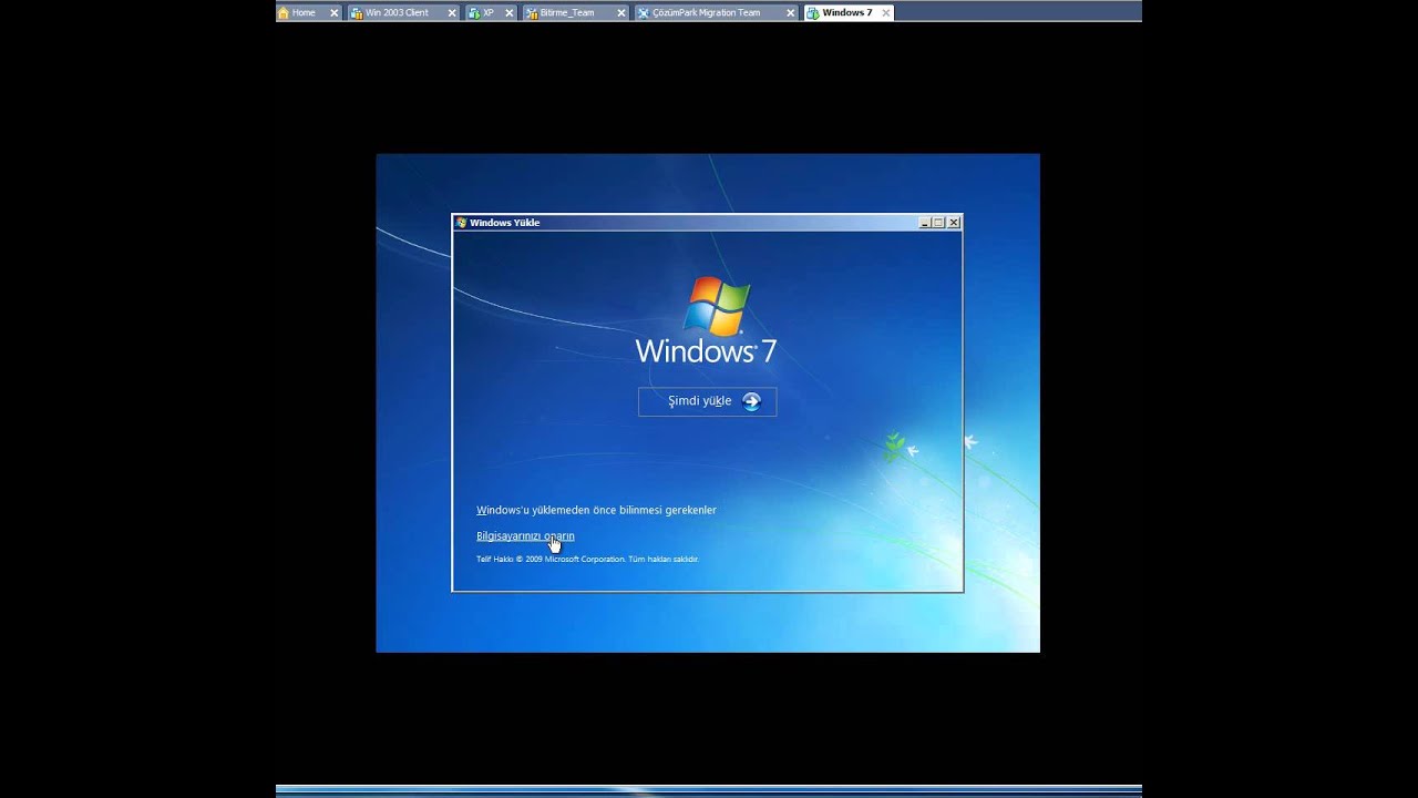 Windows 7 ultimate kurulum
