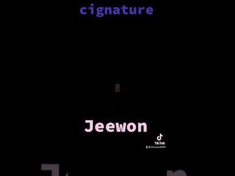 cignature jeewon edit part one