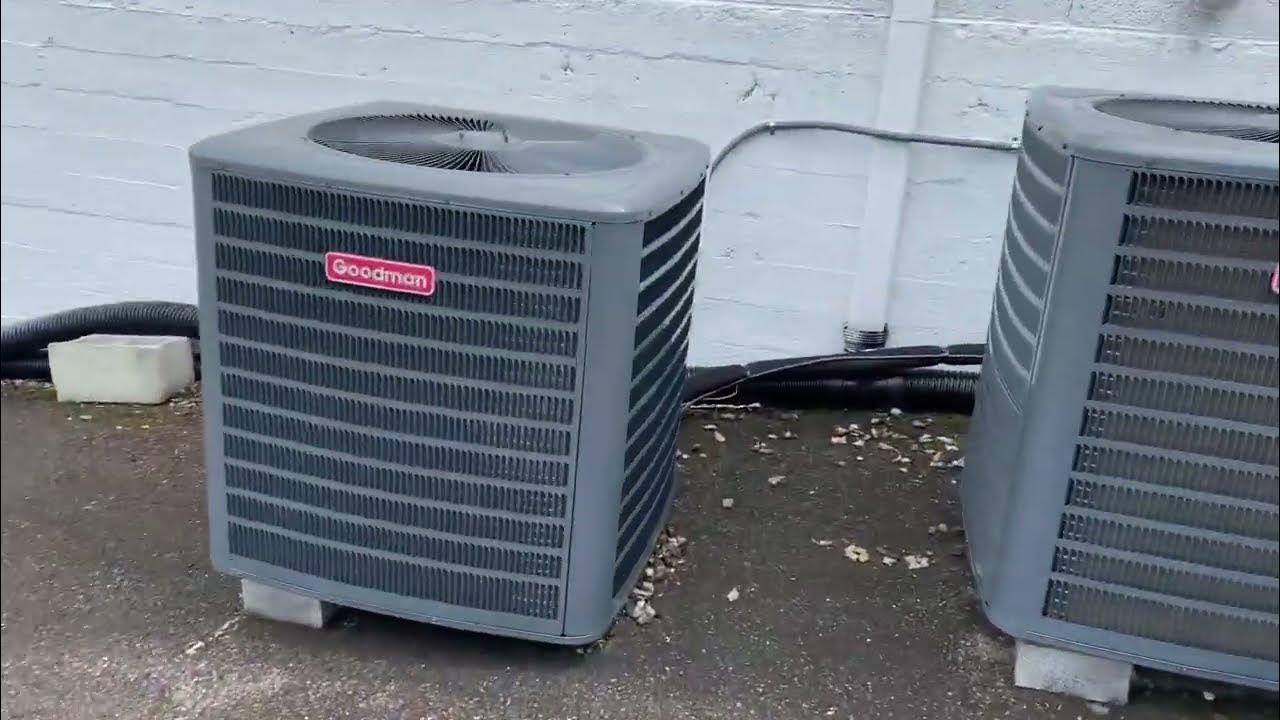 Three 2019 Goodman GSZ14 Heat Pumps YouTube