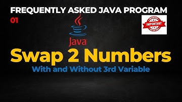 Frequently Asked Java Interview Questions 01: Swap Two Numbers #java #coding #interview