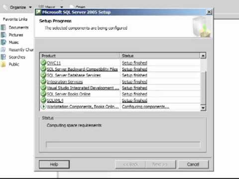 Install Microsoft SQL 2005 Enterprise in Window Server 2008