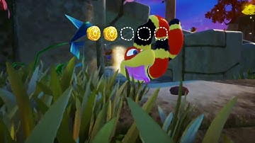 Snake Pass! Level 11 - Searing Shrine Walkthrough All Collectibles/Coins (Nintendo Switch)