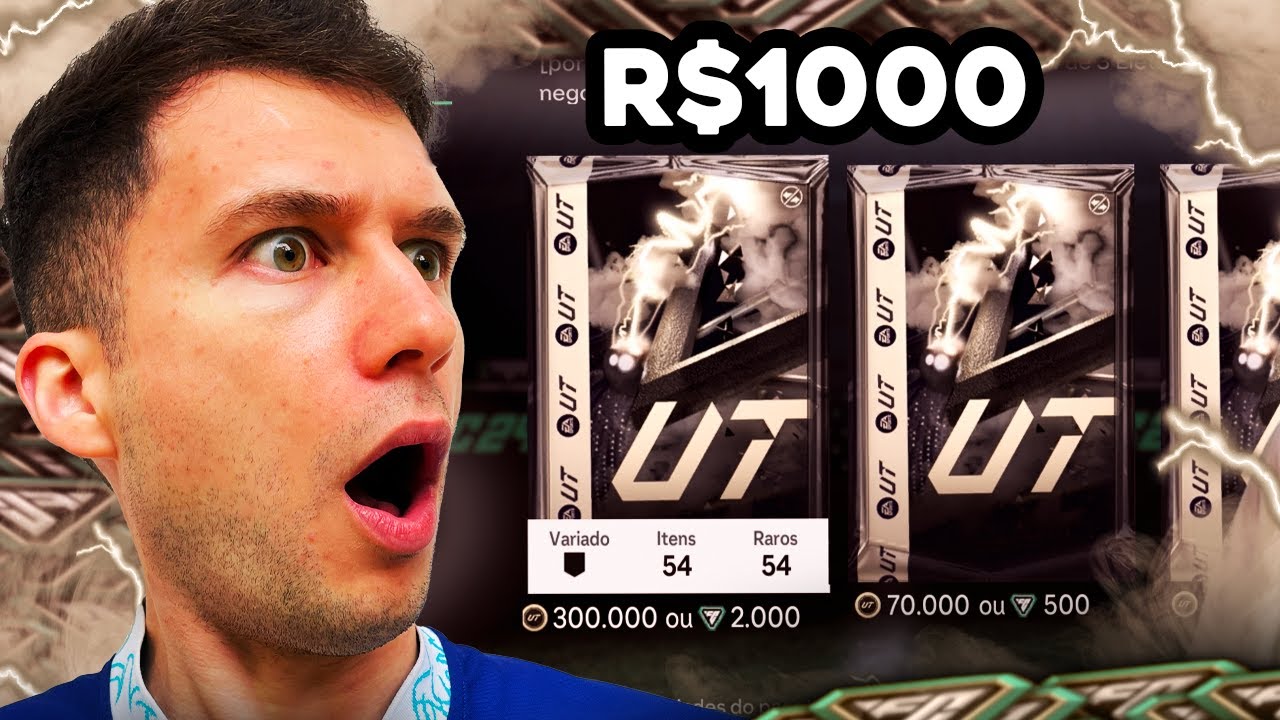 GASTEI MAIS DE R$ 1000 ABRINDO OS PACKS DA BLACK FRIDAY 🤑🤑 EA FC 24 ULTIMATE TEAM