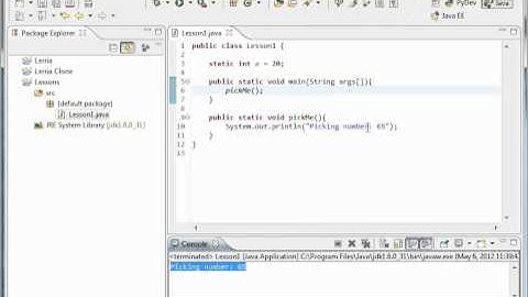 Java Tutorial 4:  Arguments!