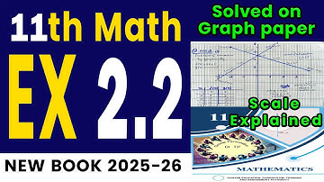 11th class math new book 2025 PCTB | Chapter 2 Exercise 2.2 | Ex 2.2 11th | Ex 2.2 11th math | Graph