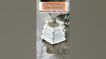 KHUÔN ĐÚC CHẬU CÂY CẢNH LỤC GIÁC #bonsai #caycanh #cákoi #vuondep