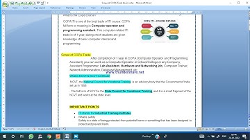 ITI COPA Trade (Self)