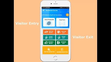 How To do Visitors Entry and Exit in - Hindi