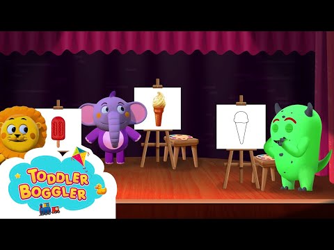 Ice Cream Painting | Toddler Boggler | Learning Videos for Kids