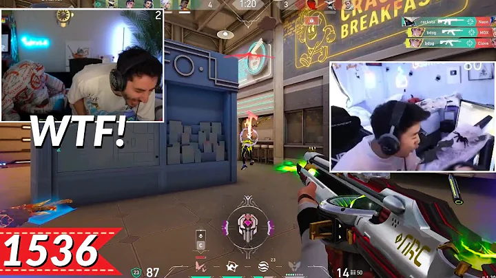 Subroza INSANE Sherrif 1v4 ACE & s0m Reaction!! | Most Watched VALORANT Clips Today V1536