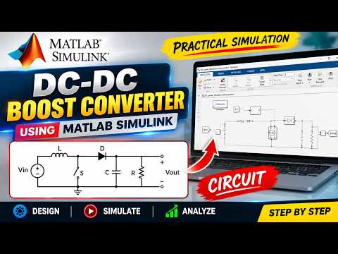 DC DC Boost Converter Using MATLAB Simulink  Power Electronics Simulation  B Tech & M Tech Projects