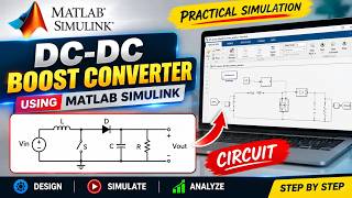DC DC Boost Converter Using MATLAB Simulink  Power Electronics Simulation  B Tech & M Tech Projects