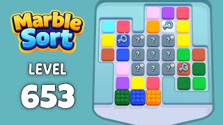 Marble Sort level 653 walkthrough solution 