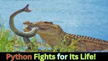 Python Tries to Escape Crocodile – Intense Jungle Battle | Real Wildlife Fight