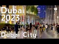 Dubai Burj Khalifa, Night City Center Walking Tour 4K | United Arab Emirates 🇦🇪