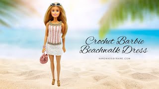 How to crochet Barbie Beachwalk Dress ⛱️