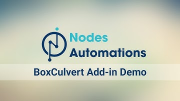 STAAD model generation Box Culvert Excel Add-in