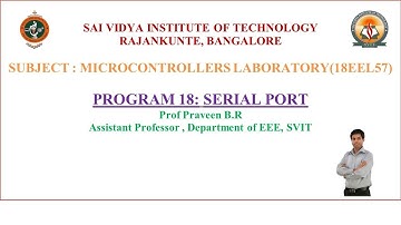 PROGRAM 18: SERIAL PORT