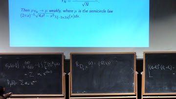 Dimitri Shlyakhtenko (2.2) Random matrices and free probability, part 2.2