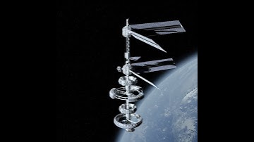 Blender Animation - #36daysoftype Letter "F" Space Station