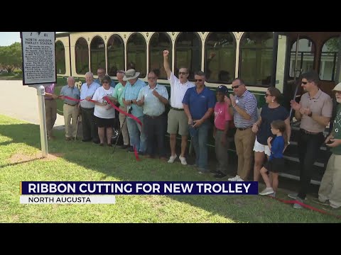 North Augusta hods ribbon cutting for new trolley