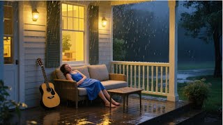 Night Routine Rain Sleep Stream for Quiet Sleep with Piano Night Background