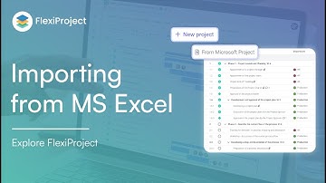 Importing a project from MS Excel to FlexiProject