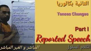 دروس اللغة الإنجليزية الثانية بكالوريا الحصة | الكلام المنقول | Reported speech الجزء الأول