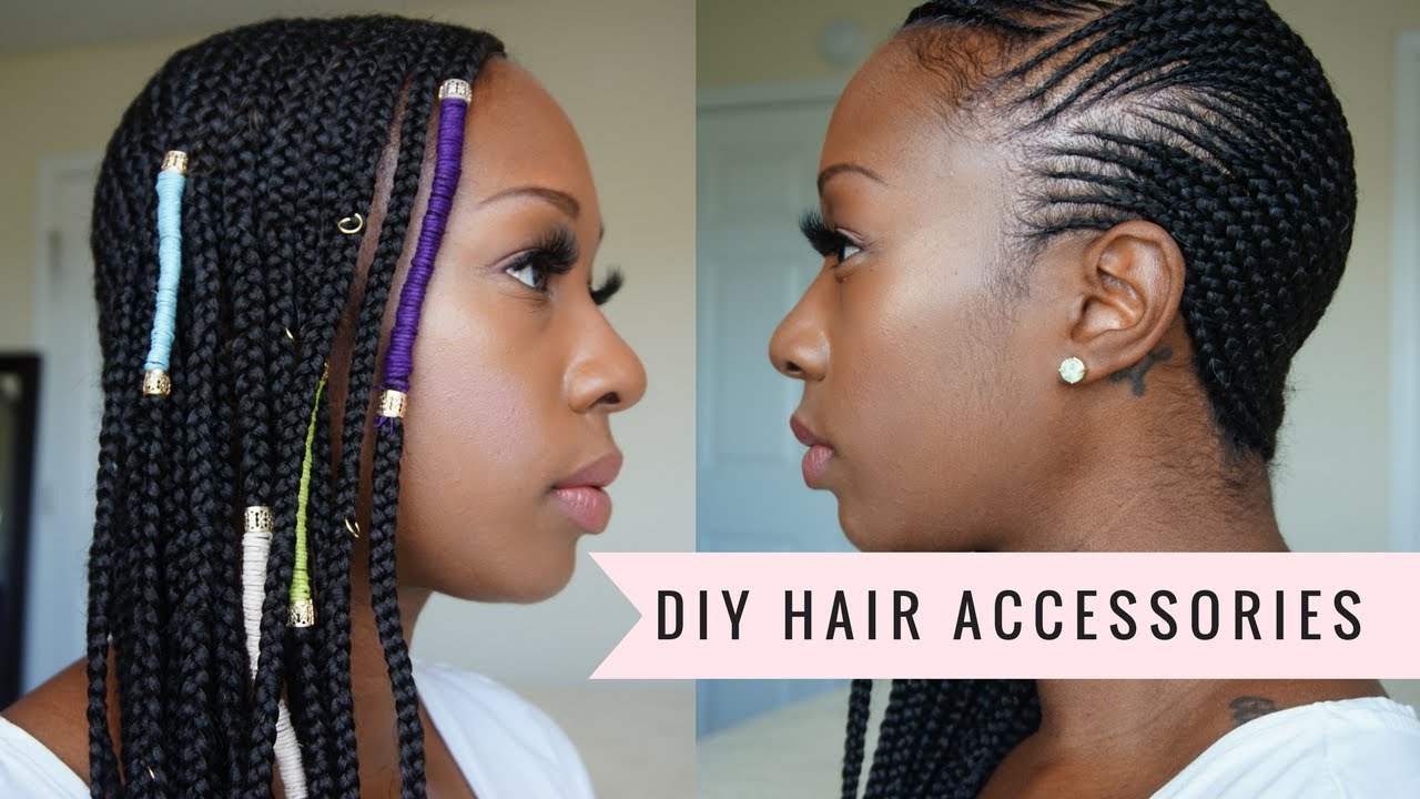 Diy Hair Accessories For All Braids Hemp Jewelry Youtube